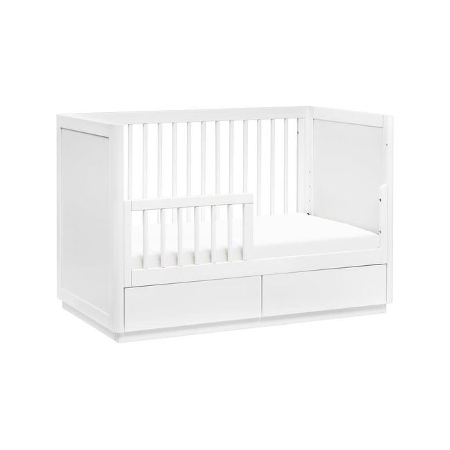 Baby Letto Bento 3-in-1 Convertible Storage Crib with Toddler Bed Conversion Kit