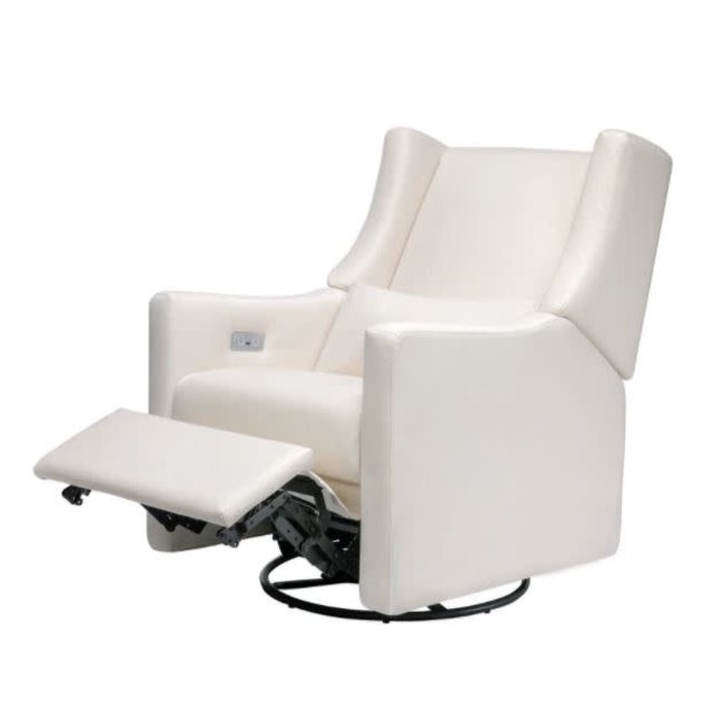 Baby Letto Kiwi Electronic Recliner and Swivel Glider in Eco-Performance Fabric with USB port | Water Repellent & Stain Resistant