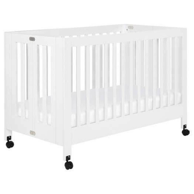 Baby Letto Maki Full-Size Portable Folding Crib with Toddler Bed Conversion Kit