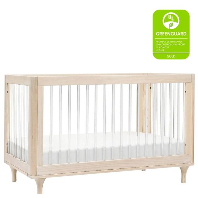 Baby Letto Lolly 3-in-1 Convertible Crib with Toddler Bed Conversion Kit