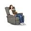 Evolur Baby Phoenix Upholstered Wing Back Power Recliner