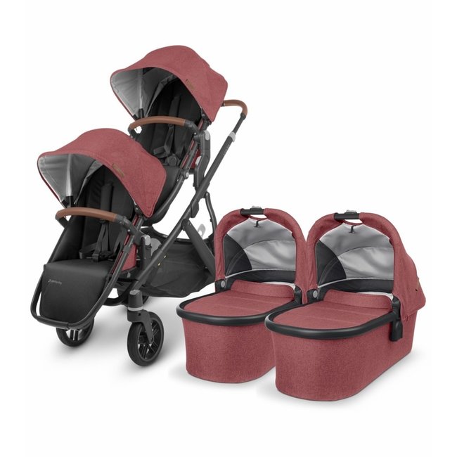 UPPAbaby VISTA V2 Twin Double Stroller Bundle -