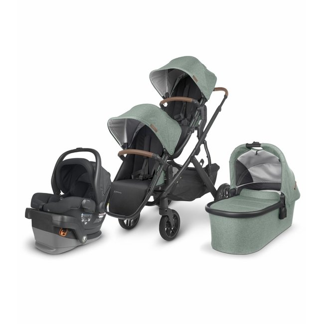 UPPAbaby VISTA V2 Double Stroller + MESA V2 Travel System Bundle