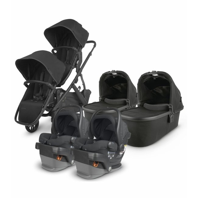 UPPAbaby VISTA V2 Twin Double Stroller + MESA V2 Travel System Bundle