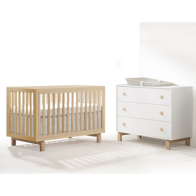 Tulip Juvenile Bjorn Classic Crib With 3 Drawer Dresser XL