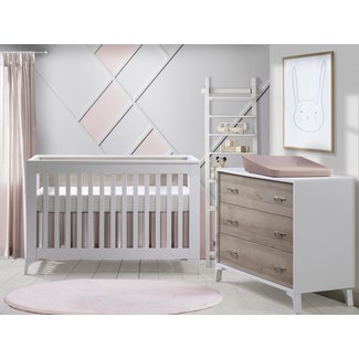 Tulip Juvenile Tulip Juvenile Metro Convertible Crib With 3 Drawer Dresser XL