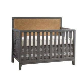 Natart Juvenile Natart Kyoto Convertible Crib With Upholstered Panel