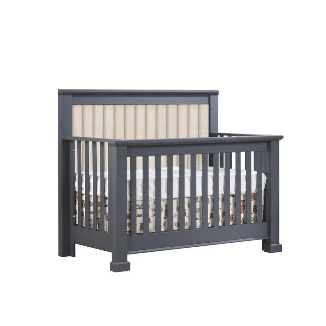 Natart Taylor 5 In 1 Convertible Crib With Upholstered Panel