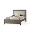 Natart Ithaca Double Bed Full Size 54" With Low Profile Footboards and Rail With Upholstered Panel