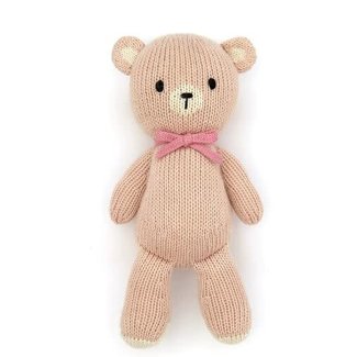 TunTun Baby Tun Tun The Bear Light Pink & Strawberry  12"