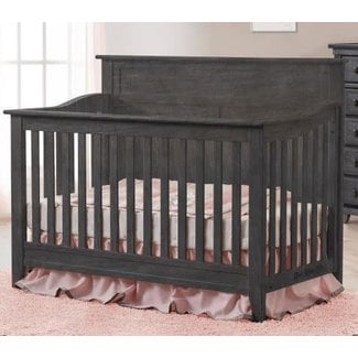 Pali Furniture Pali Furniture Potenza Forever Flat Crib In Distressed Granite