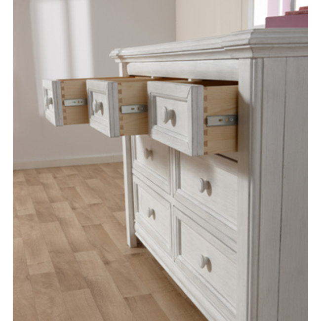 Pali Furniture Cristallo Double Dresser In Vintage White