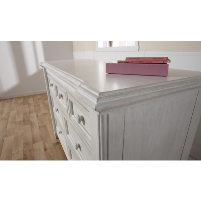 Pali Furniture Cristallo Double Dresser In Vintage White