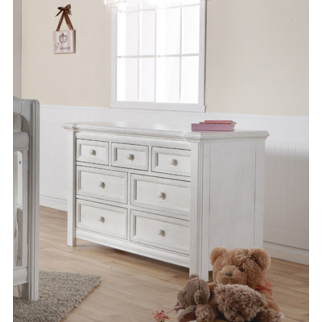 Pali Furniture Cristallo Double Dresser In Vintage White