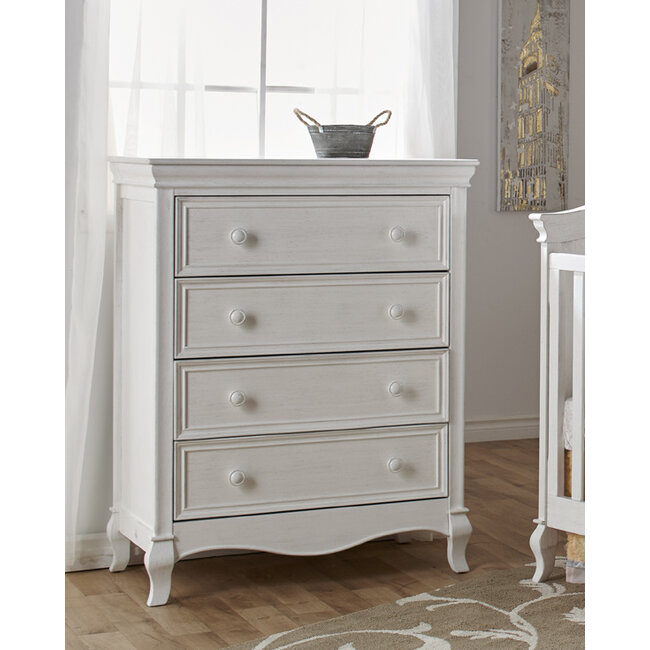 Pali Furniture Diamante 4 Drawer Chest Vintage White