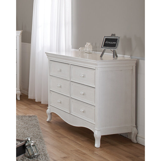 Pali Furniture Diamante Double Dresser in Vintage White
