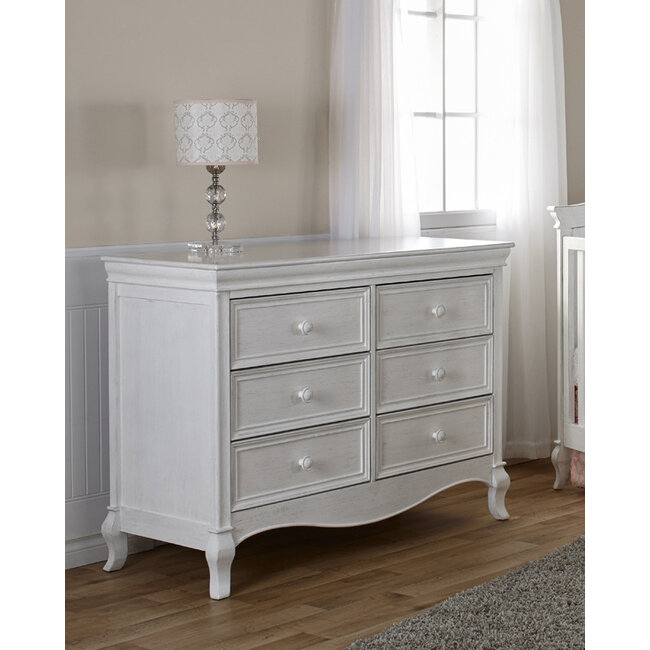 Pali Furniture Diamante Double Dresser in Vintage White