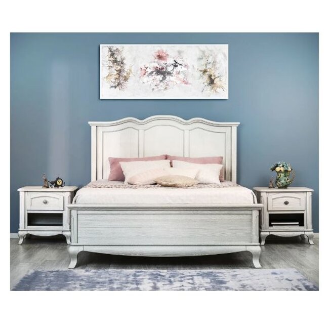 Romina Cleopatra Full Size Bed With Solid Panel