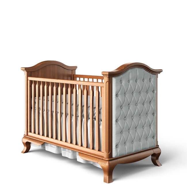 Romina Cleopatra Classic Crib With Tufted Sides