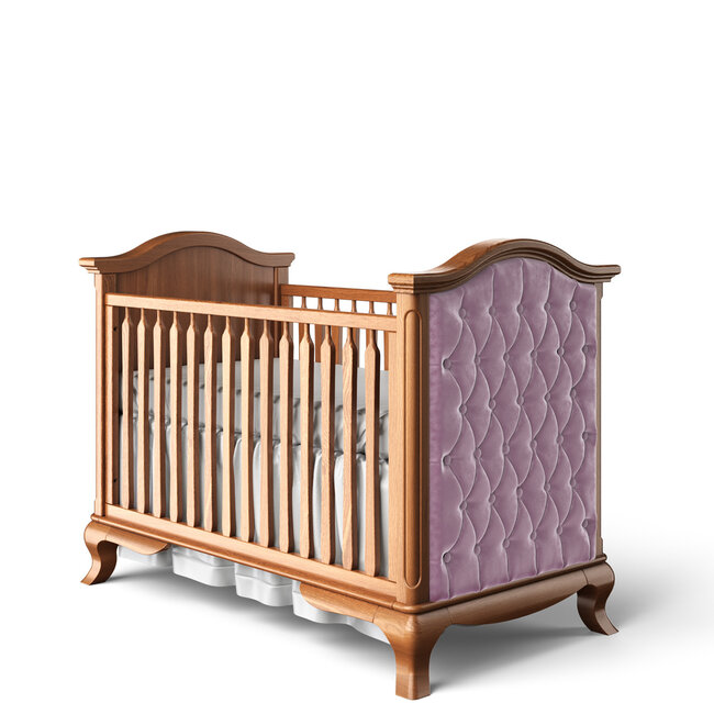 Romina Cleopatra Classic Crib With Tufted Sides