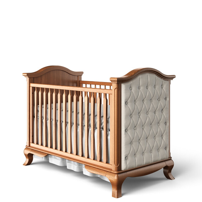 Romina Cleopatra Classic Crib With Tufted Sides