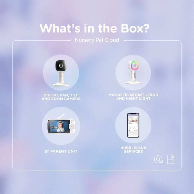 Hubble Connected Nursery Pal Cloud- Smart Video Baby Monitors