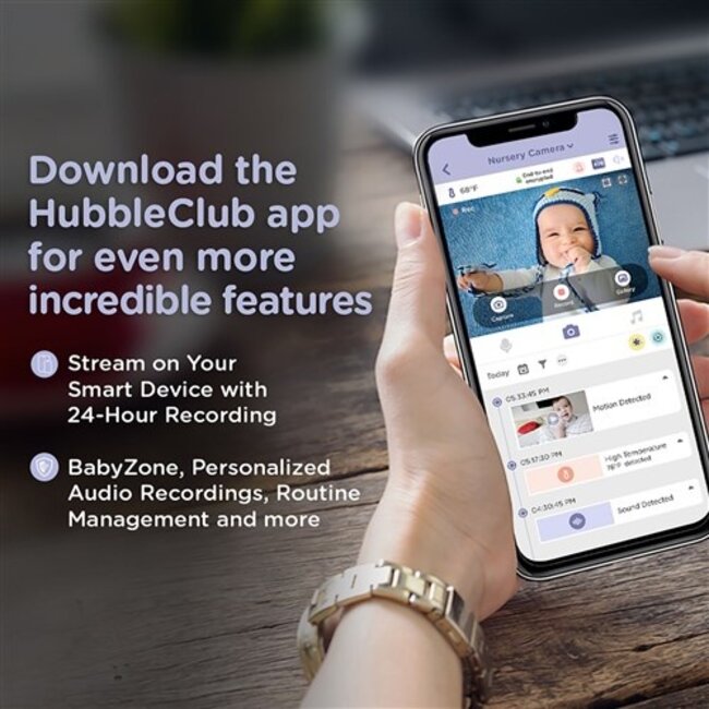 Hubble Connected Nursery Pal Deluxe- Smart Video Baby Monitors