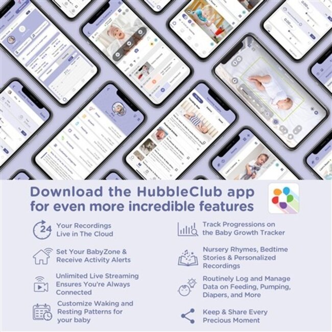 Hubble Connected Nursery Pal Guardian Pro- Smart Movement Monitors