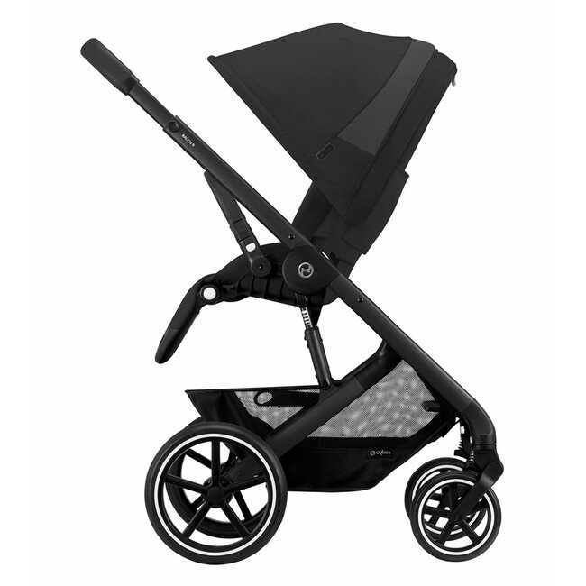 Cybex Balios S Lux Full Size Stroller + Cot S Bassinet Bundle (One Box) - All Black
