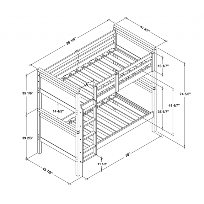 Orbelle Bunkbed Model 4800