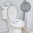 The First Years Super Pooper Potty Training Toilet Plus Potty Seat with Foot Rest — White — 2-in-1 Toddler Toilet Seat and Potty Chair