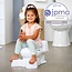 The First Years Super Pooper Potty Training Toilet Plus Potty Seat with Foot Rest — White — 2-in-1 Toddler Toilet Seat and Potty Chair