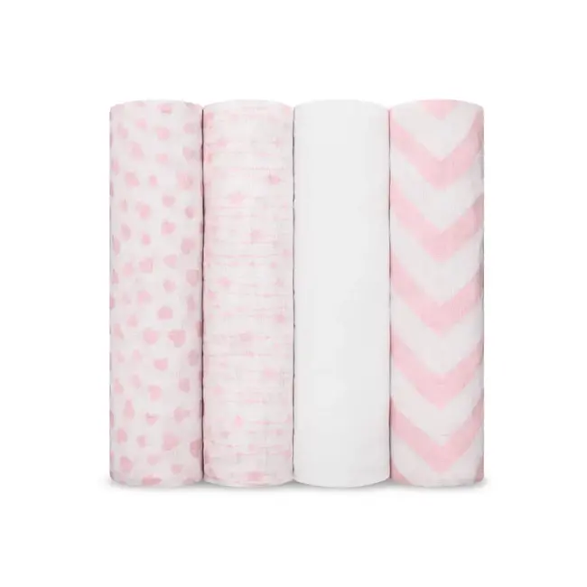 Comfy Cubs Swaddle Blankets 4 Pack