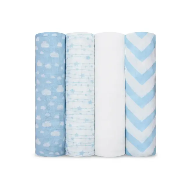 Comfy Cubs Swaddle Blankets 4 Pack