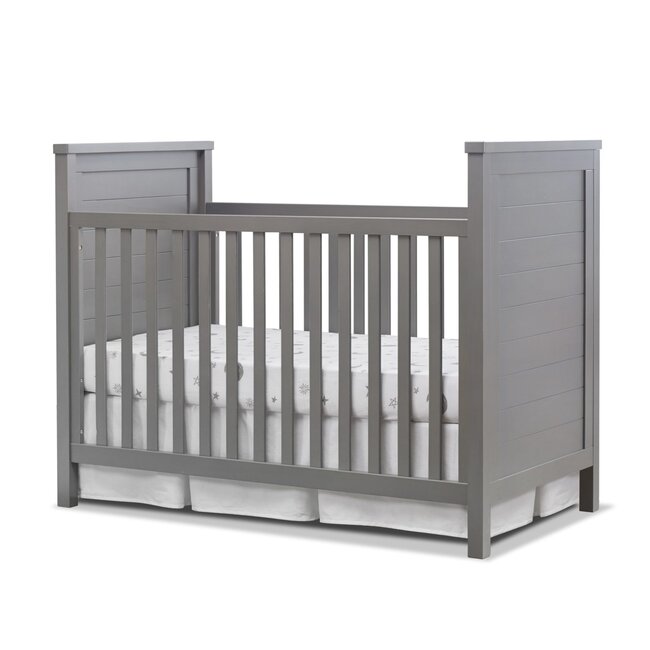 Sorelle Farmhouse Classic Crib In Weathered Gray