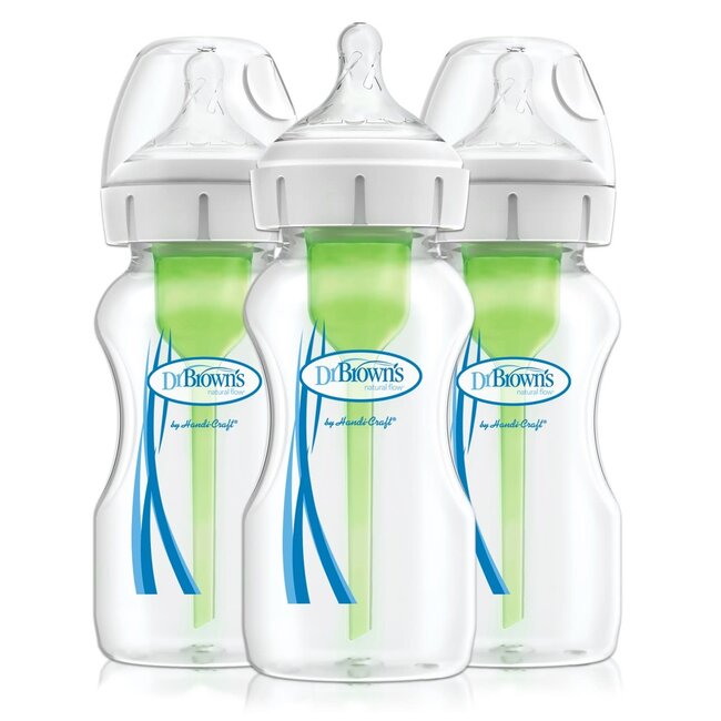 Dr. Brown's Options+ Wide-Neck Bottle, PP, 3-Pack