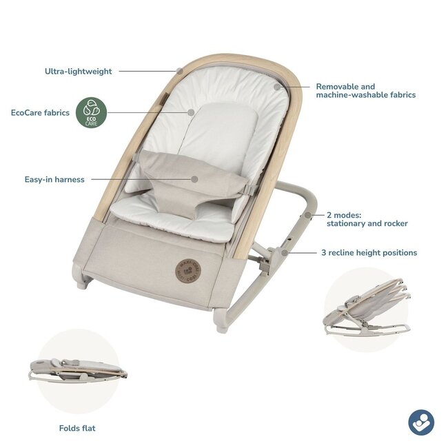 Maxi Cosi 2-in-1 Kori Lightweight Rocker Bouncer