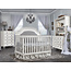 Evolur Baby Julienne Convertible Crib With Sunbrella Grey Fabric