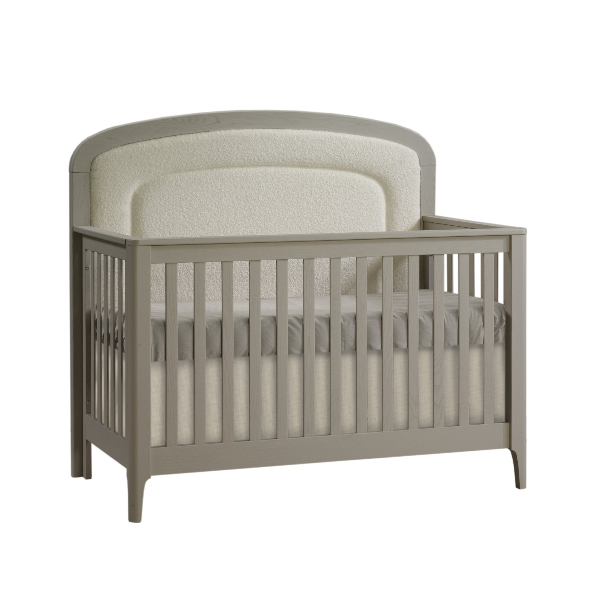 Natart Signature Series Palo 5 In 1 Convertible Crib With Boucle Beige