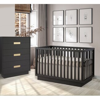 Natart Signature Series Natart Juvenile Signature Como Collection Classic Crib With 6 Drawer Chest