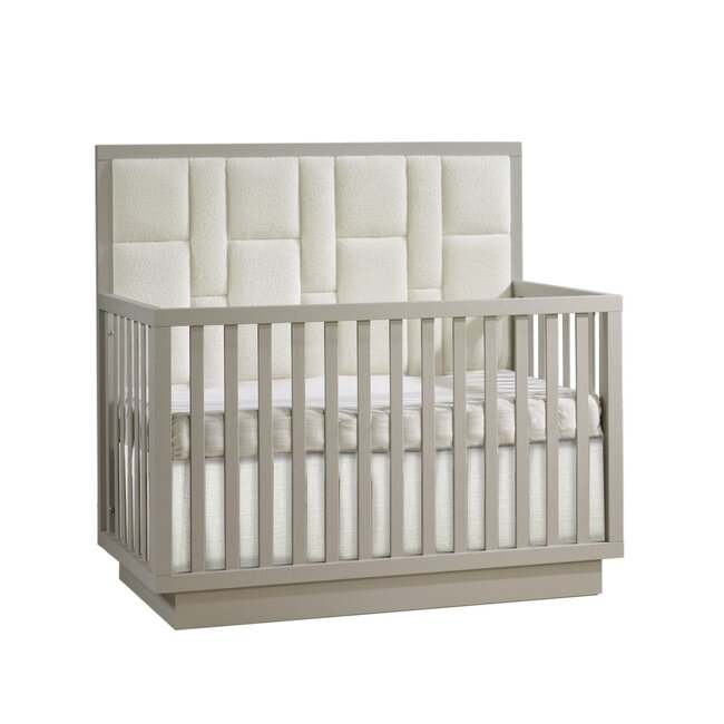 Natart Signature Series Como 5 In 1 Convertible Crib With Boucle Beige Fabric
