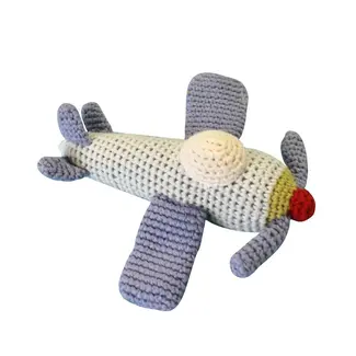 Zubels Zubels Airplane Hand Crochet Rattle
