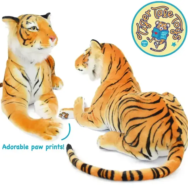 Vihart Rohit the Orange Bengal Tiger 46 Inch Stuffed Animal Plush