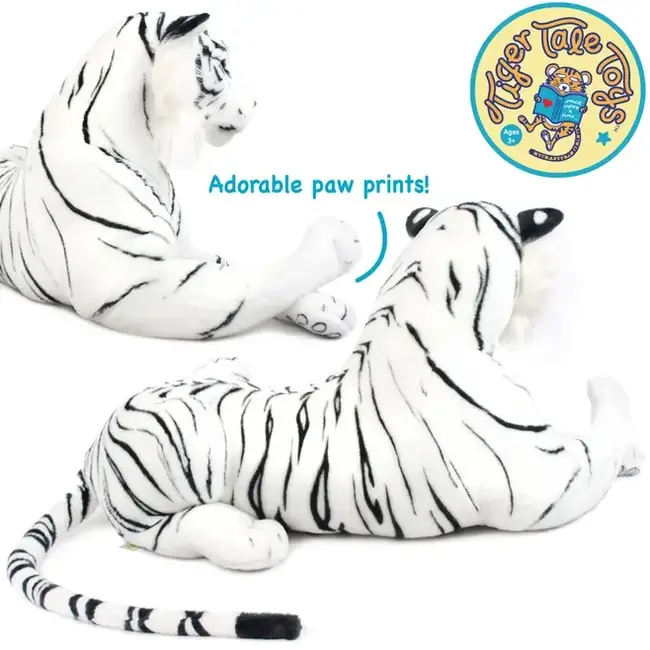 Vihart Timurova the White Siberian Tiger | 42 Inch Stuffed Animal