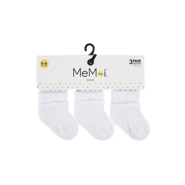 MeMoi Baby Bootie Socks 3 Pack