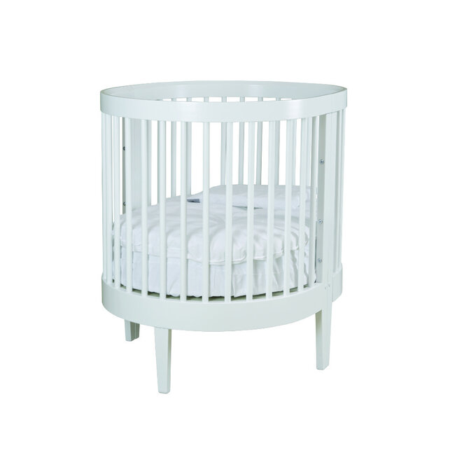 Pali Roma Cradle White - Comes with Mattress and Sheet