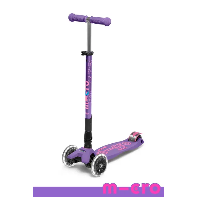 Micro Maxi Deluxe Foldable LED Scooter (Ages 5-12 Years)