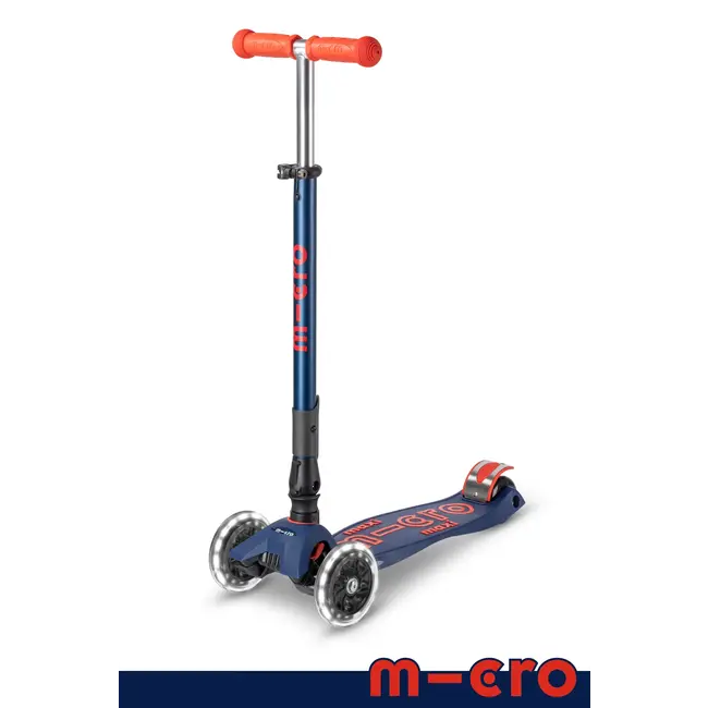 Micro Maxi Deluxe Foldable LED Scooter (Ages 5-12 Years)
