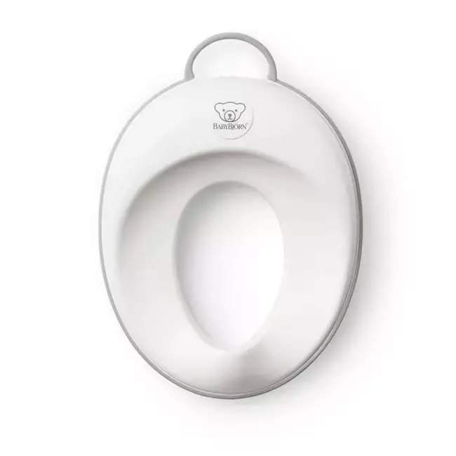 BABYBJORN Toilet Training Seat In White/Grey
