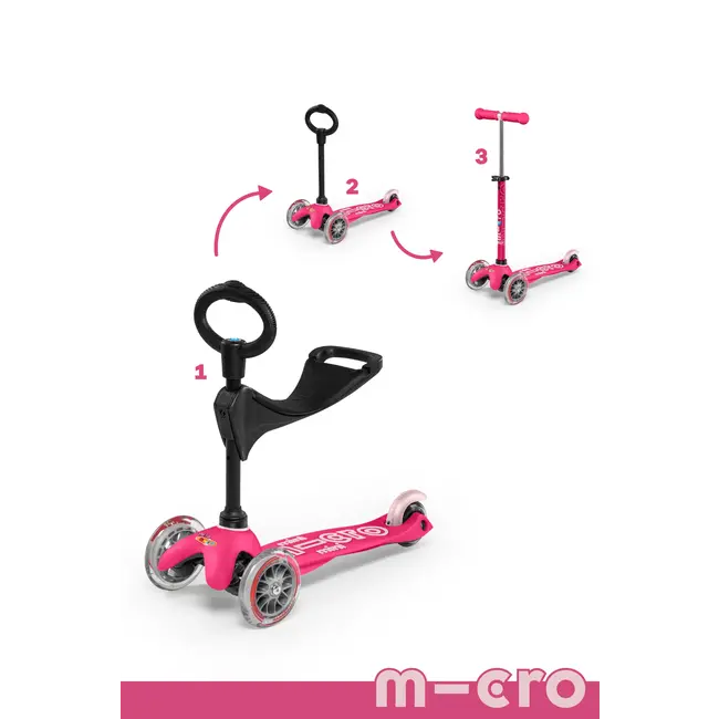 Micro Mini 3 In 1 Deluxe With Seat Scooter (Ages 1-5 Years)